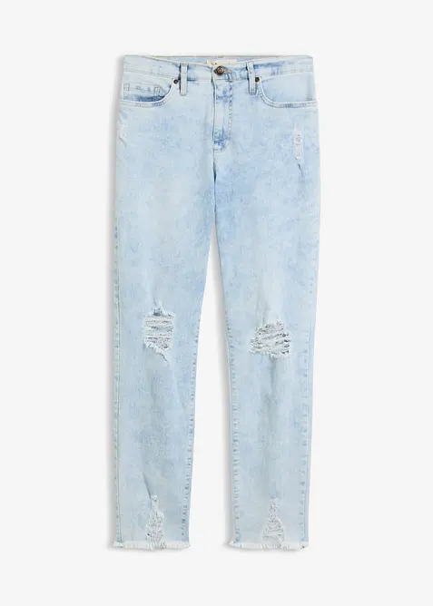 Mom jeans med destroyed-effekter, bonprix