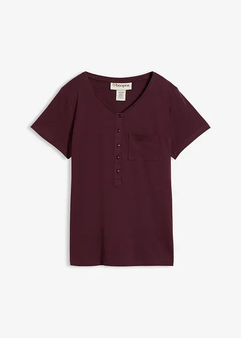 T-shirt i bomull och viskos, bonprix