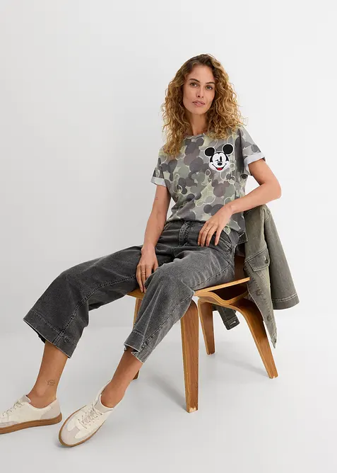 Kamouflagem&ouml;nstrad T-shirt med Musse Pigg, Disney