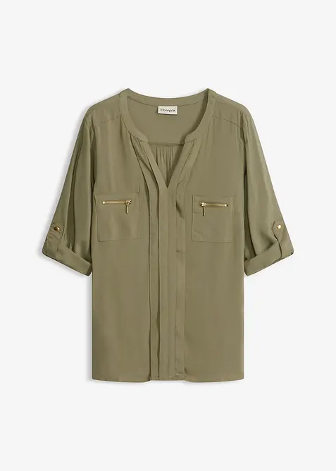 Blustunika i b&ouml;ljande viskos, bonprix