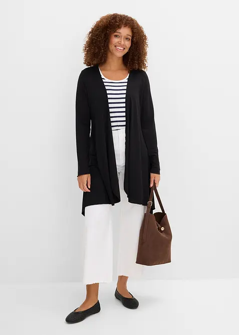 Cardigan i viskosmix, bonprix