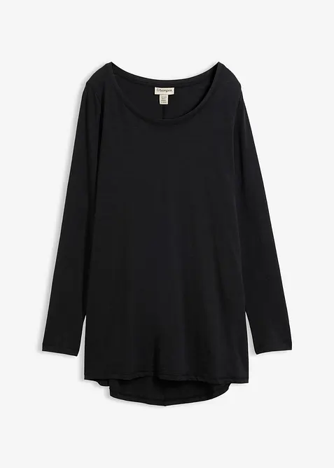 L&aring;ng&auml;rmad topp av ren bomull, bonprix