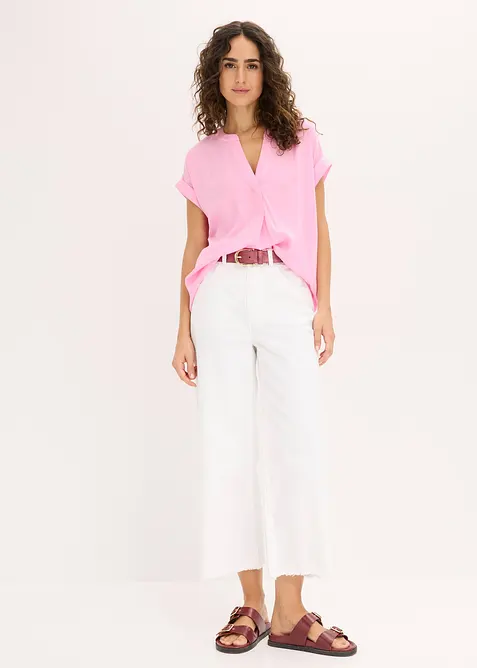 Blustunika av ren viskos, bonprix