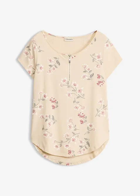 Oversizetopp i bomullsmix, bonprix