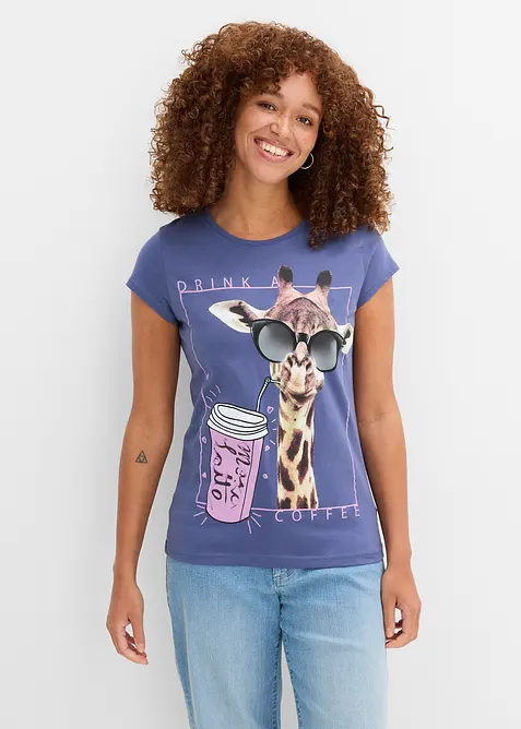 T-shirt med bomull, bonprix