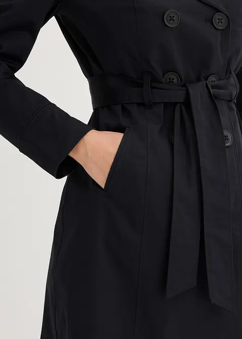Trenchcoat av bomull, bonprix
