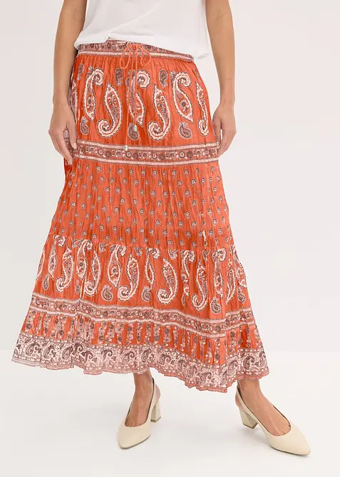 L&aring;ng kjol i bomull, bonprix