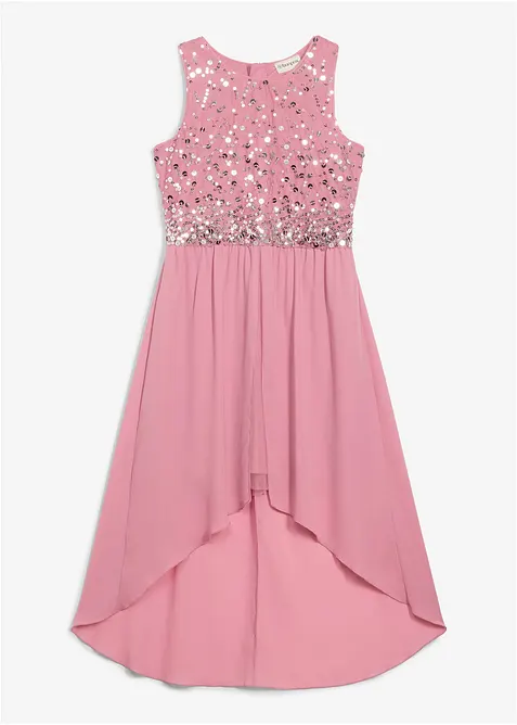 Kl&auml;nning med l&auml;ngre bakstycke, bonprix