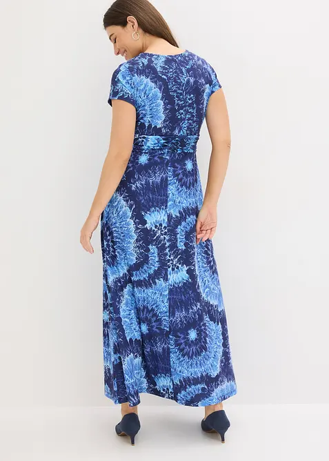 M&ouml;nstrad jerseykl&auml;nning i maxil&auml;ngd, bonprix