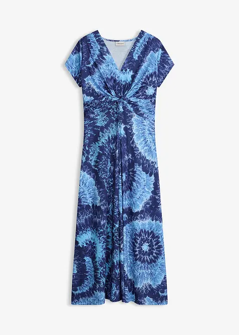 M&ouml;nstrad jerseykl&auml;nning i maxil&auml;ngd, bonprix