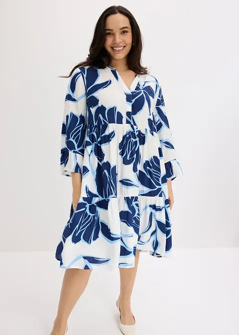 V&aring;dskuren kl&auml;nning i viskos, bonprix