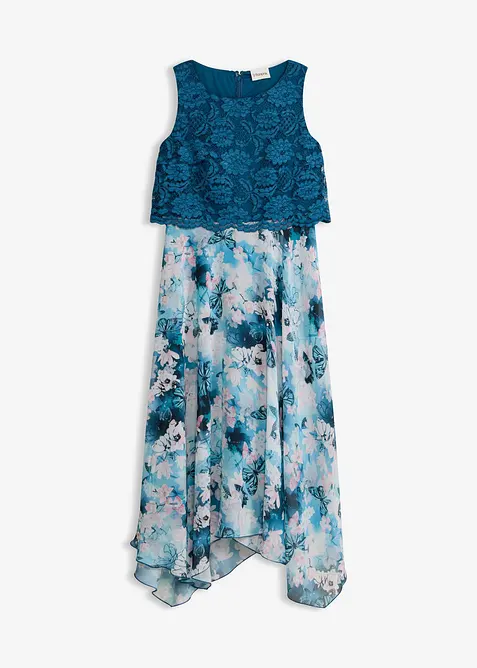 Chiffongkl&auml;nning med spets, bonprix