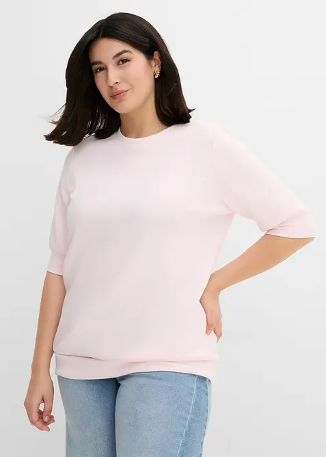 Sweatshirt med ledig sk&auml;rning, bonprix