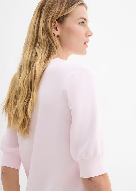 Sweatshirt med ledig sk&auml;rning, bonprix