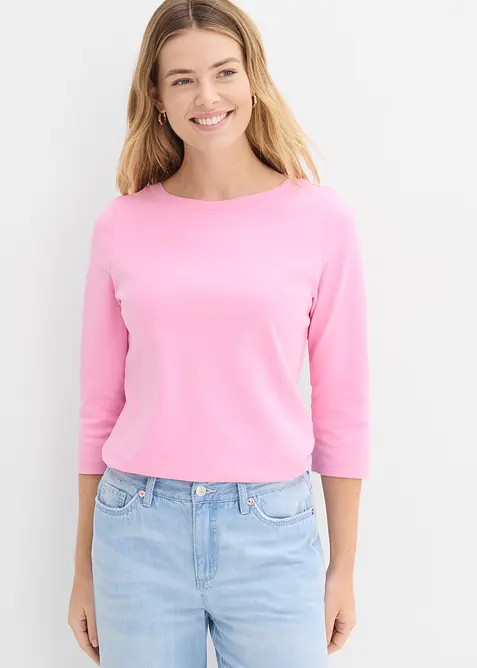 Topp i tjockt material av ekologisk bomull, bonprix