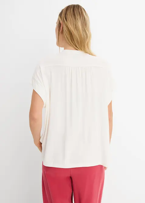 Blustopp i mjuk viskosmix, bonprix