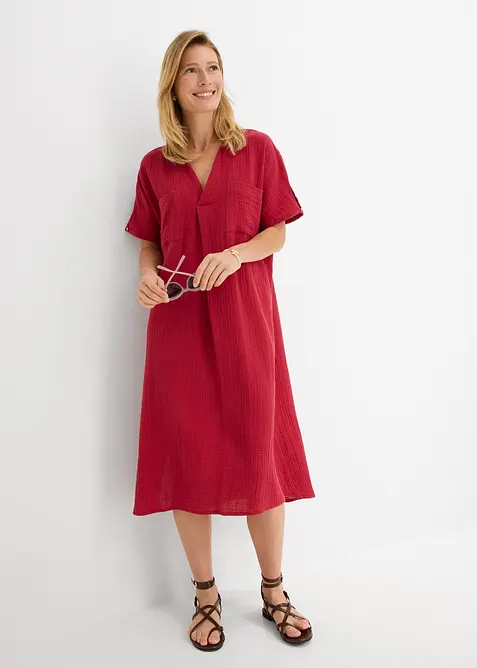 Kaftankl&auml;nning av mjuk muslin, bonprix