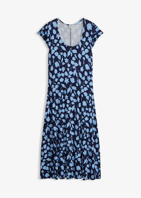 M&ouml;nstrad jerseykl&auml;nning av mjuk viskosmix, bonprix