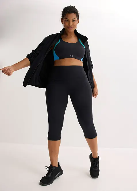 Sportleggings i caprimodell av stabilt material, bonprix