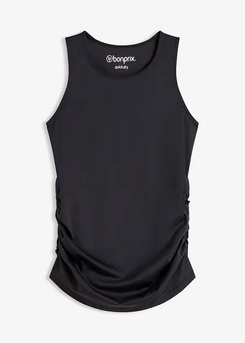 Sportlinne med rynkning, snabbtorkande, bonprix