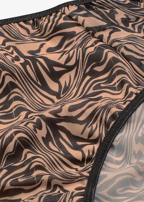 Maxitrosa av m&ouml;nstrad mesh, bonprix