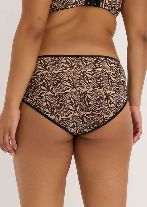 Maxitrosa av m&ouml;nstrad mesh, bonprix