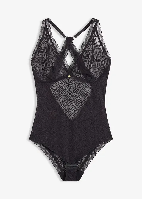 Body utan bygel, med tunn spets, bonprix