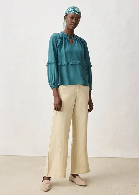 Tunika med sidenandel, bonprix