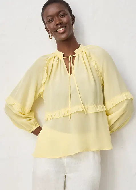 Tunika med sidenandel, bonprix