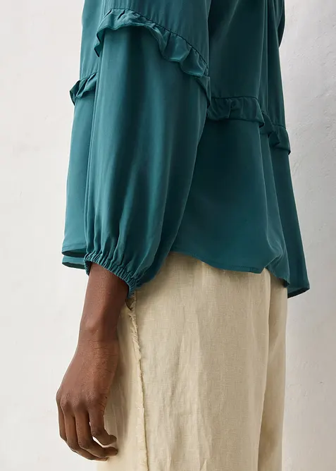 Tunika med sidenandel, bonprix