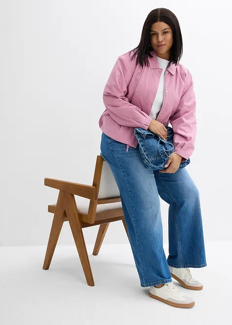 Straight jeans, Loose modell med High Waist, bonprix