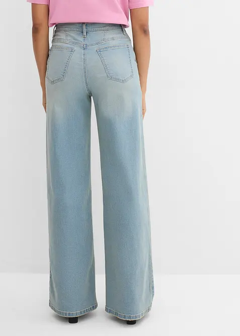 Straight jeans, Loose modell med High Waist, bonprix