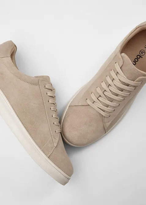 Sneakers i mockaskinn, bonprix