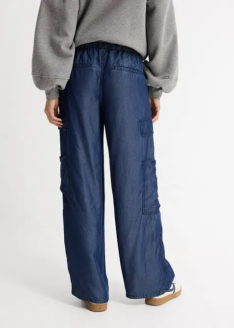 Vid dra-p&aring; byxa av mjuk Lyocell, bonprix