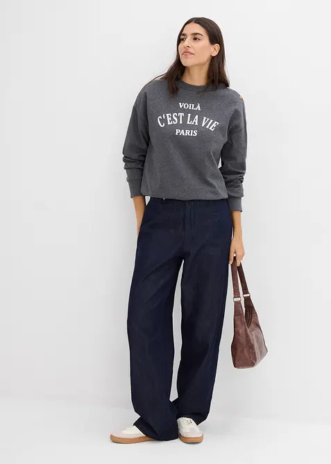 Sweatshirt av bomullsmix, bonprix