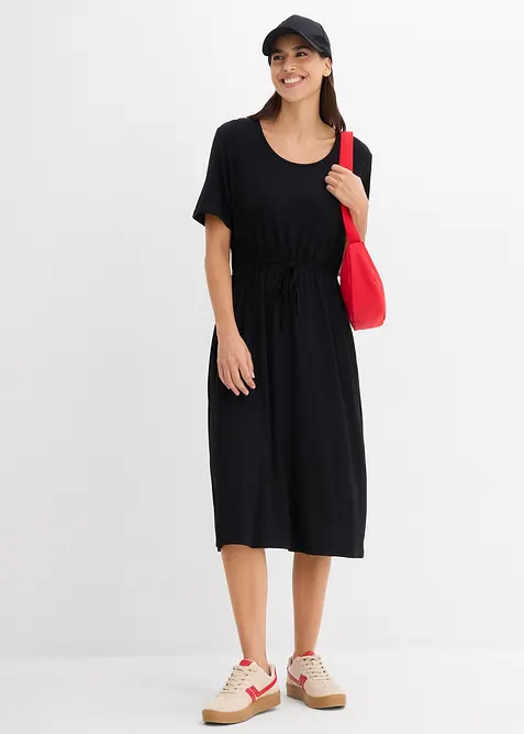 Jerseykl&auml;nning i f&ouml;ljsam viskosmix, bonprix