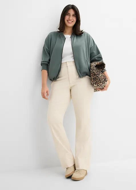 Blusjacka i stabil trik&aring; av viskosmix, bonprix