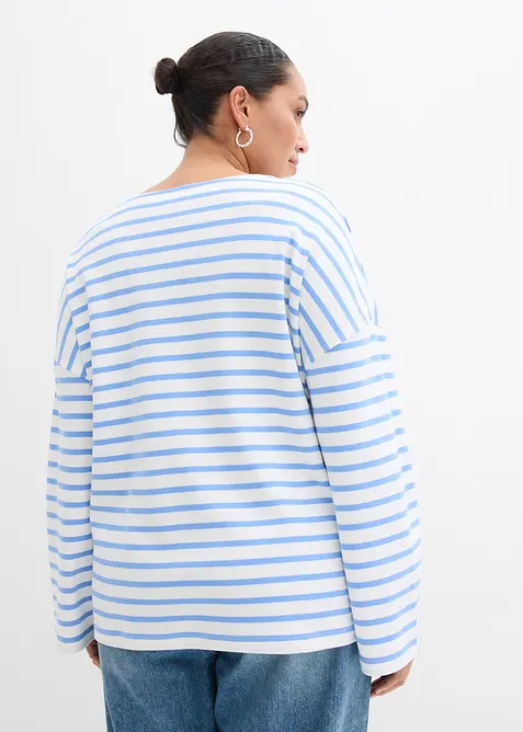 L&aring;ng&auml;rmad topp i ekologisk bomull, bonprix