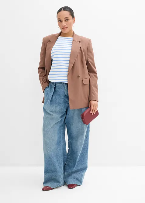 L&aring;ng&auml;rmad topp i ekologisk bomull, bonprix