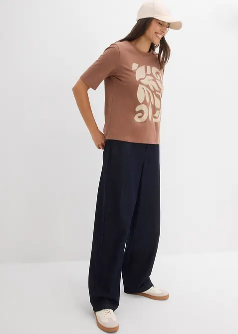 T-shirt av ren ekologisk bomull, bonprix