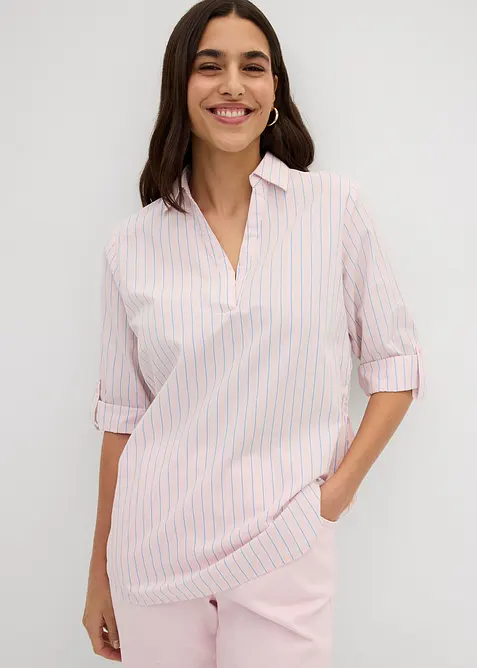 Blus av ren bomull, bonprix