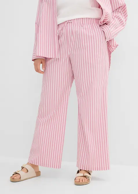 Palazzobyxa av bomullspoplin, bonprix