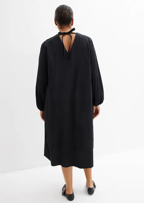 Skjortkl&auml;nning med ballong&auml;rmar, bonprix