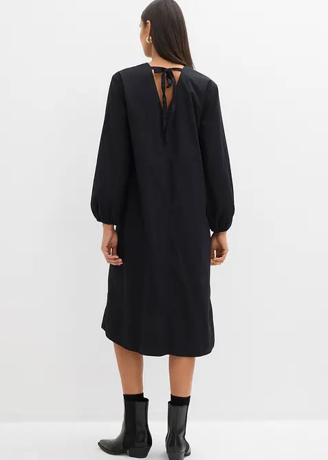 Skjortkl&auml;nning med ballong&auml;rmar, bonprix