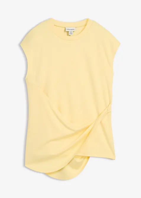 Topp av viskosmix, med asymmetrisk nederkant, bonprix