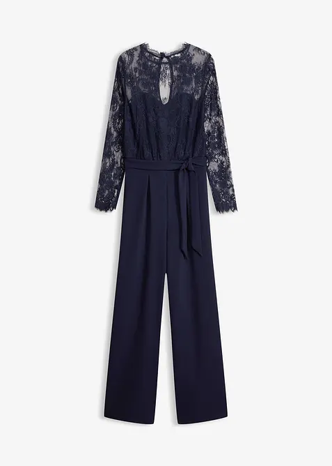 Jumpsuit med spets, bonprix