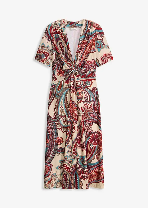 Midikl&auml;nning i insv&auml;ngd modell med omlotteffekt, bonprix