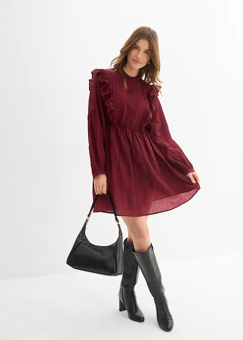 Kl&auml;nning med volanger, bonprix