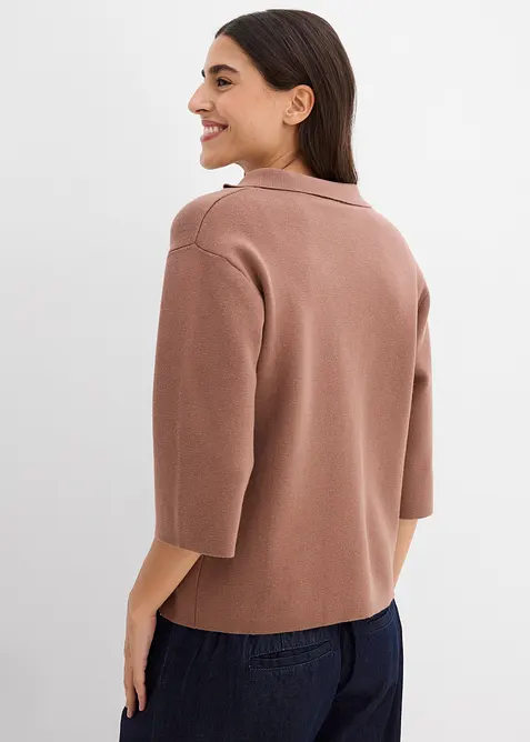 Stickad pik&eacute;tr&ouml;ja, bonprix