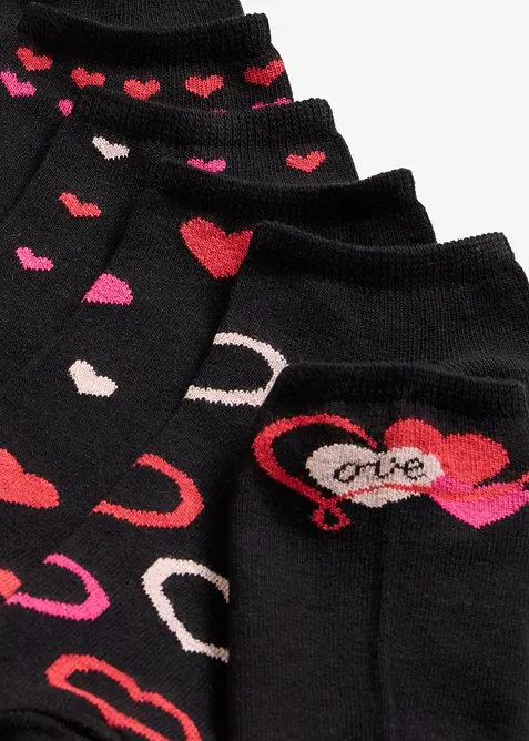 Ankelstrumpor med ekologisk bomull (6-pack), bonprix